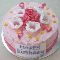 Flower - Twirls and Flower Cake